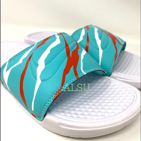 Nike Benassi Slides Women’s Sandals Ocean Breeze - Picture 4 of 8